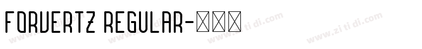 Forvertz Regular字体转换